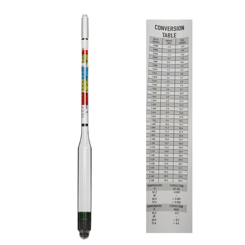 Wine Beer Cider - Triple Skala Hydrometer Bier & Wein