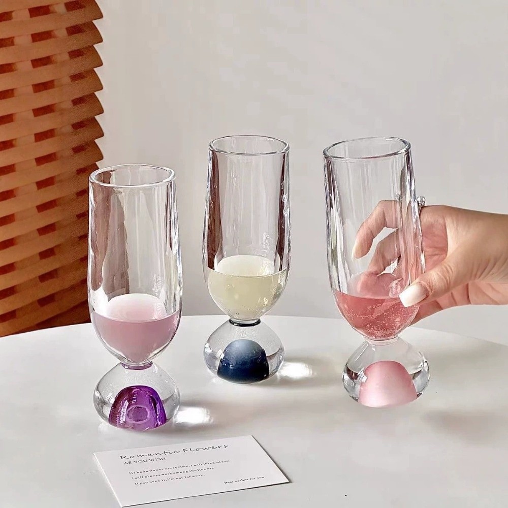 Wine Beer Tasting - Kreatives Rundbodenglas mit Stiel Exquisites 170ml