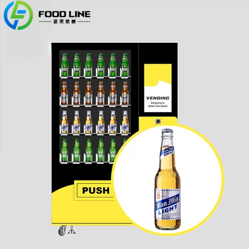 Wine To Beer Alcohol - Maßgefertigter Kaltbier-Verkaufsautomat mit Alkohol-Kartenzahlung und Brau-Messgerät