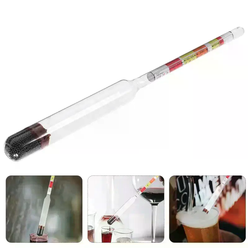 Wine Beer Cider - 3-Skala-Hydrometer für die Prüfung von Wein,