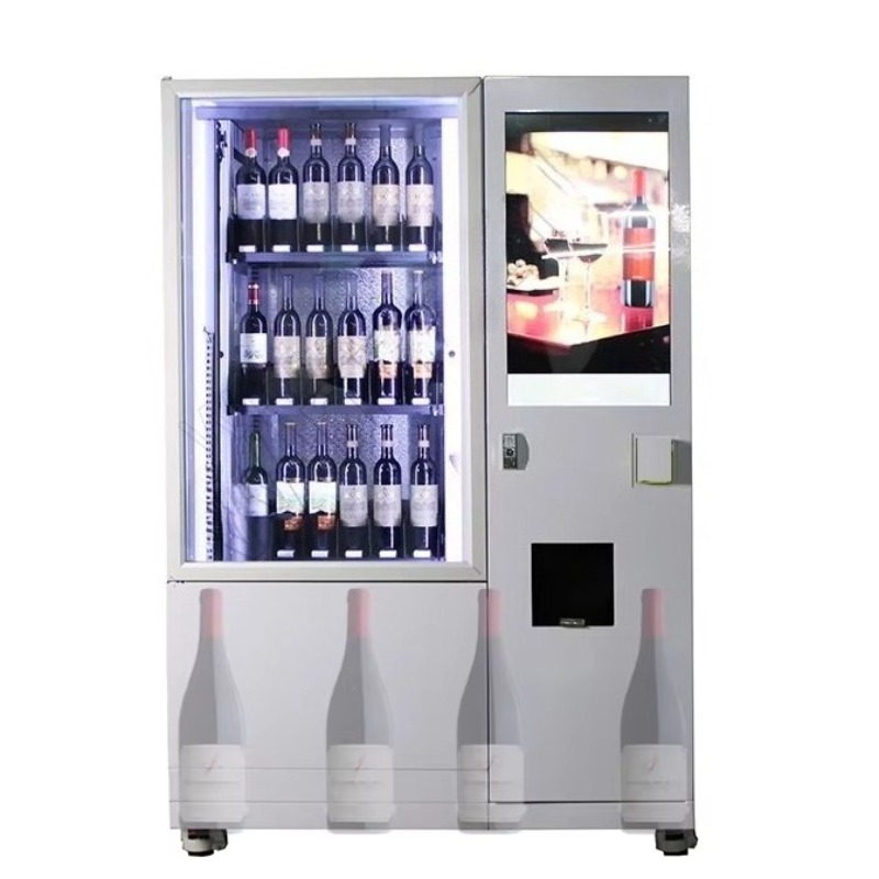 Wine To Beer Alcohol - Maßgefertigter Intelligenter Altersverifikations-Aufzugsystem-Kühlschrank, Getränkeautomat für Bier