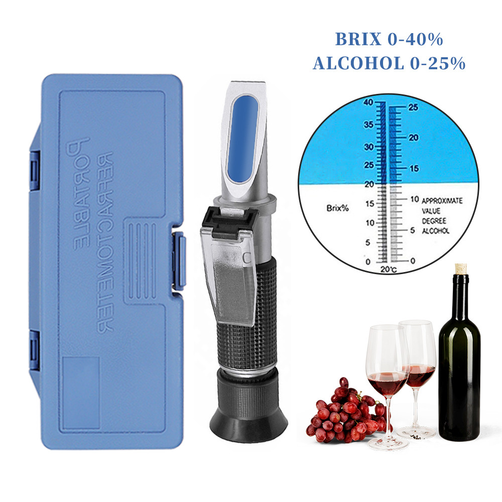 Wine To Beer Alcohol - Handheld 0 ~ 40% Zucker Refraktometer