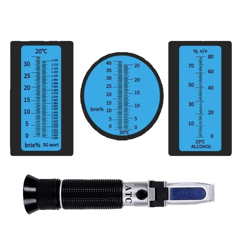Wine To Beer Alcohol - Tragbares, präzises Alkoholmeter, Wein- und Bier-Tester,