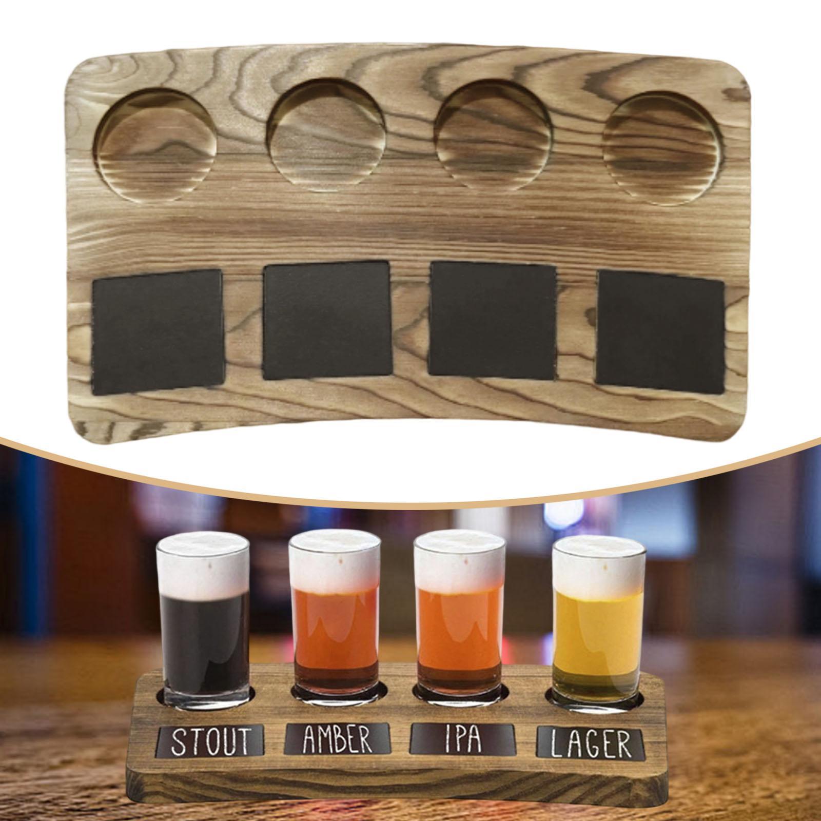 Wine Beer Tasting - Flugbrett aus Holz zum Weinprobe, Flugpaddel