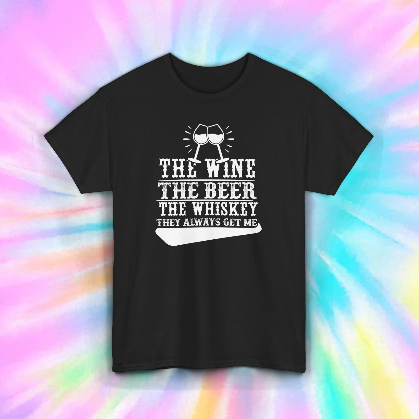 Wine To Beer Alcohol - Wein Bier Whiskey Shirt Lustiges Alkohol