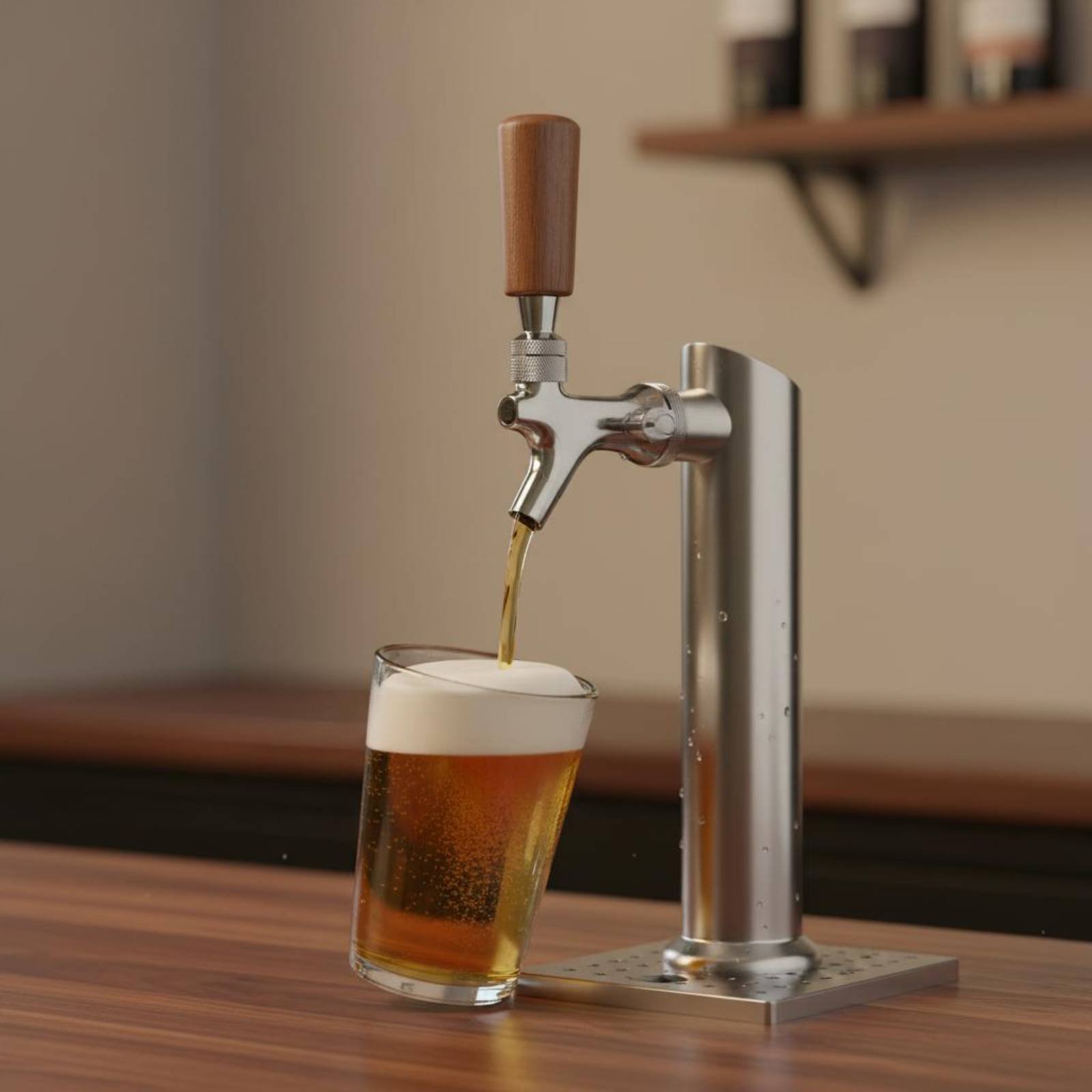 Kurzer Holz-Bierhahngriff aus  – Wine Beer & More Bewertung und Preis